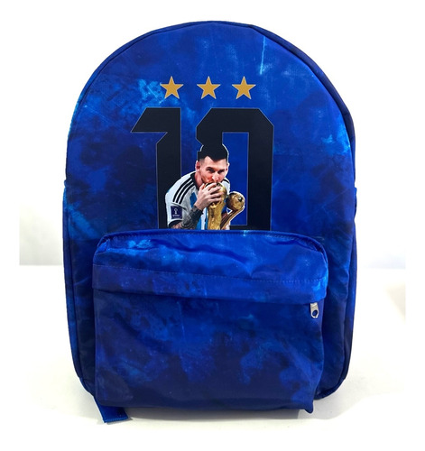 Mochila Xl 40x30 Messi Copa  Personalizado Cualquier Diseño