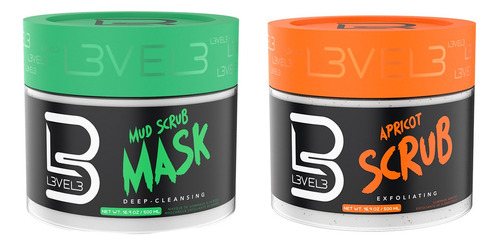 Combo Facial Level 3 Mascaras Exfoliante Y De Limpieza 