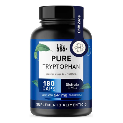 L-triptófano Life 360+ Pure Tryptophan 180 Cápsulas Sabor Sin sabor | Meses sin interés