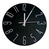 Reloj De Pared Moderno Redondo Con Numeros 30 Cm Gtia Newmar