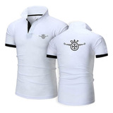 Camisas De Golf Con Estampado Superior Para Hombre, Camiseta