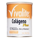 Vivalite Colageno Plus Magnesio Zinc Y Vitamina C 375 G Sabor Natural