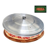 Tampa Abafador Para Forma De Pizza Em Aluminio 35cm