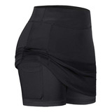 Faldas De Tenis Transpirables Para Mujer, Pantalones Cortos