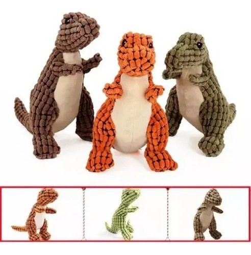 3 Unidades Indestrutível Robust Dino,cães Brinquedos Interat