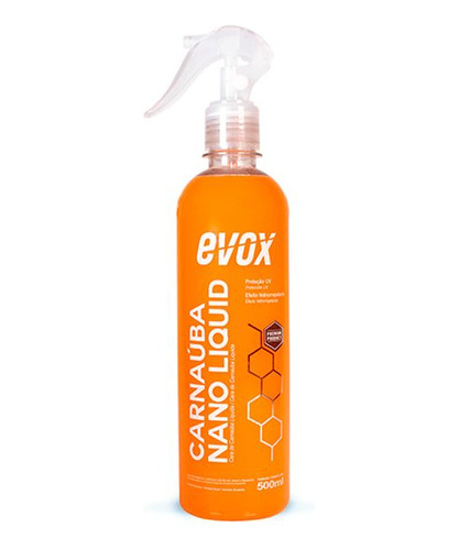 Cera De Carnaúba Nano Liquid De 500ml Evox 