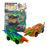 Auto Dinosaurio Juguete Set X2 Regalo Navidad 