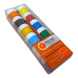 Kit Pinturas Acrilicas Politec 12pz 10ml C/u Más 1 Pincel