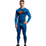 Conjunto Remera Slim + Calza Hombre Superman Pr512-ch016