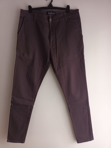 Pantalón Jeans Elastizado Hombre Gris Oscuro Talle 46