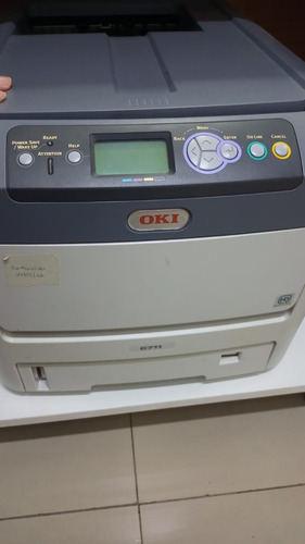 Impressora Colorida Oki Serie C711 Branca E Cinza 110v-127v