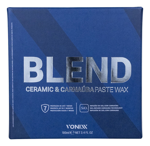 Cera Em Pasta Vonixx 100ml Blend Ceramic & Carnaúba Wax