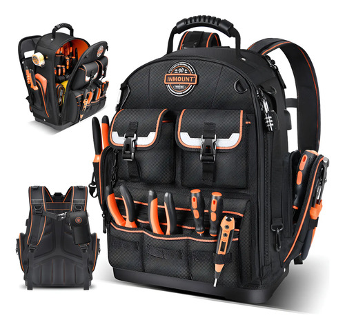 Lokass Heavy Duty Tool Organize Backpack Electrician Toolbox