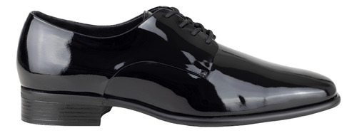 Zapato Oxford Negro Charol Hombre Gino Cherruti 4419 Vestir