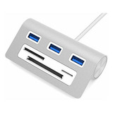 Premium Hub Usb 3 0 De Aluminio De 3 Puertos Lector De ...