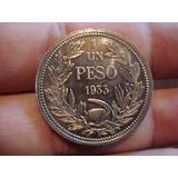 Chile Moneda De 1 Peso Año 1933 Impecable.