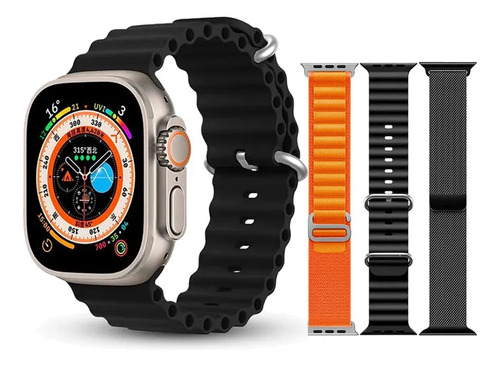 Smartwatch Reloj Inteligente Deportivo S9 Ultra + 3 Correas