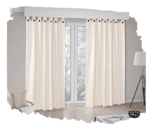 Cortinas De  Ambiente Rústicas Para Barral Rafia Pesadas Color Crudo