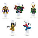 10 Tubetes Personalizados Tema Lego Vingadores