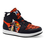 Tenis Rojo Luffy Red One Piece Anime Bota Hi Top