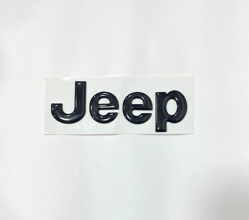 Emblema Jeep Negro Resina ( Incluye Adhesivo 3m) Foto 2