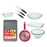 Bateria De Cocina Set Del Chef Preparación X9pz Pyrex Ct