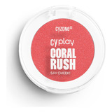 Cyzone Rubor En Polvo Say Cheek! Cyplay Tono Del Maquillaje Coral Rush