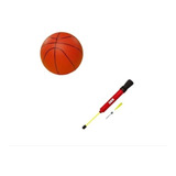 Combo Pelota Basquet Basket N° 7 Pvc + Inflador Dribbling