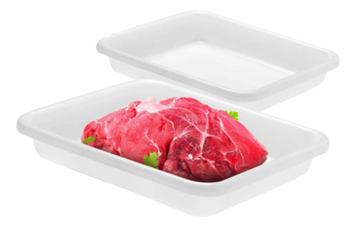 12 Bandeja Plastica Açougue Congelamento 47x32x8cm Reforçada