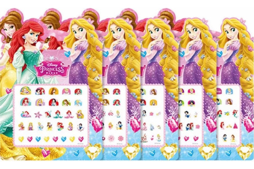 Adesivo De Unhas Infantil Princesas Meninas Disney + Brinde