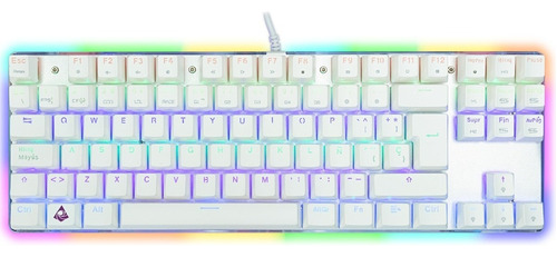 Teclado Mecanico Munfrost Deimos Blanco Switch Blue