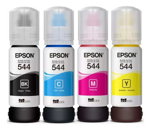 Combo Tintas Epson Original X 4 T544 L110 L3110 L3150 L5190