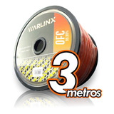 3 Metros Cable Calibre 0 100% Cobre + Terminales War Audio