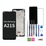 Para Samsung A21s A217m A217f, Pantalla Lcd Con Marco