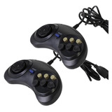 Set De 2 Control De Juego De Botones 2x6 Para Sega