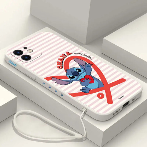 Funda De Teléfono Cartoon Stitch Para iPhone 15 14 13 12 11