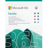Microsoft Office 365 Family. 12 Meses. 6 Usuarios