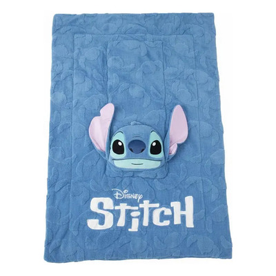 Cobija Y Cojin Disney Stitch Fc10 Multicolor Dormitorio | Envío gratis
