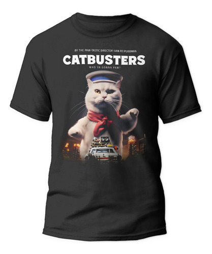 Polera Gatos Catbusters Cat Fantasmas Moda Hombre Mujer Ters