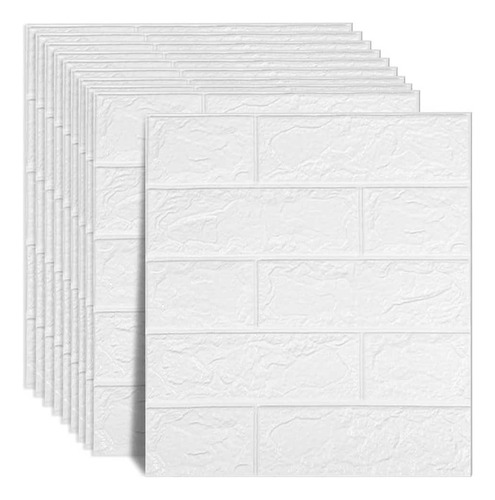 10 Piezas Pegatina Pared Patrón Ladrillo Papel Tapiz 3d