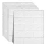 10 Piezas Pegatina Pared Patrón Ladrillo Papel Tapiz 3d