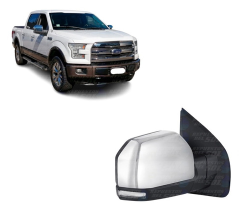 Espejo Derecho Ford F150 2015 2018 C/luz De Punto Ciego