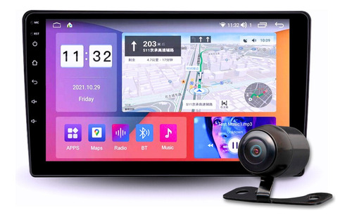 Multimídia 2 Din Android13 Tela 9p Dvd Carplay Wifi C/cam-ré