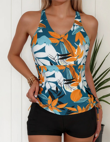 Traje De Baño Para Dama Dos Piezas Bañador Tankini Mujer | Meses sin interés