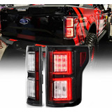 Par De Calaveras Led Ford Lobo / F150 2018 2019 2020 Negro