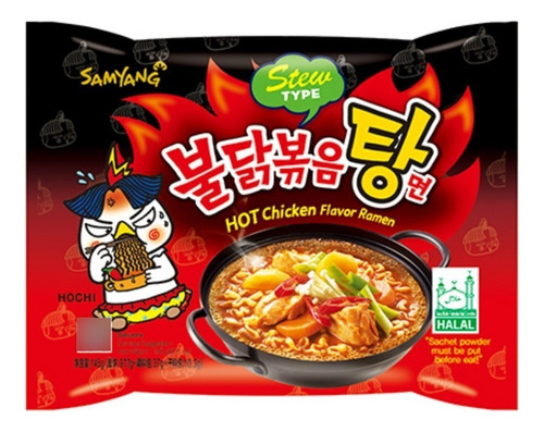 Ramen Coreano Hot Chicken Stew Type Buldak Samyang 4 Piezas
