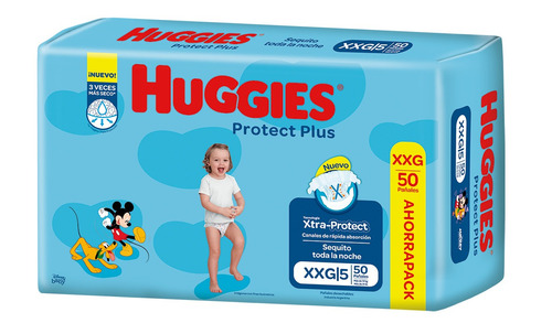 Huggies Pañales Protect Plus Xxg