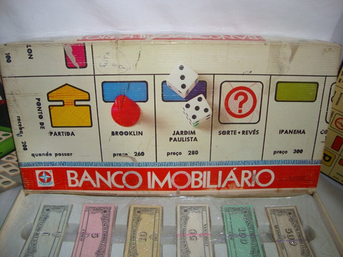 Antigo Jogo Banco Imobiliario Da Estrela Anos 80 + Cilada