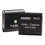 Placa Captura Video Loop Hdmi 2x Usb 1920x1080p Game Full Hd