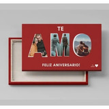 Regalo De Aniversario Pareja Personalizable Cuadro Canvas